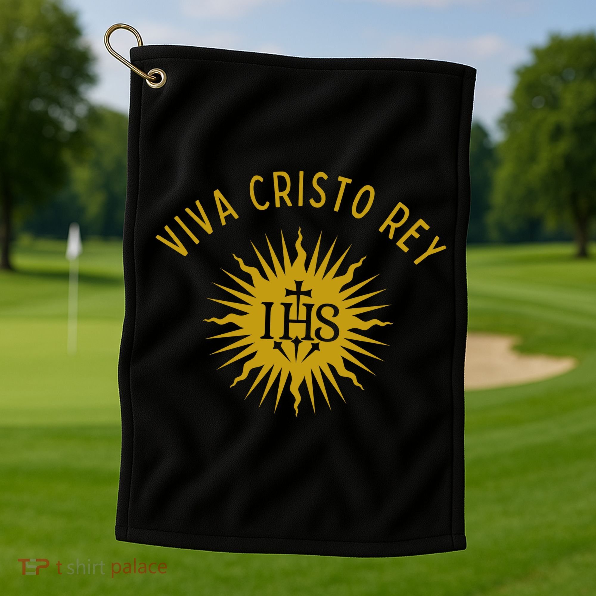Viva Cristo Rey Roman Catholic Golf Towel