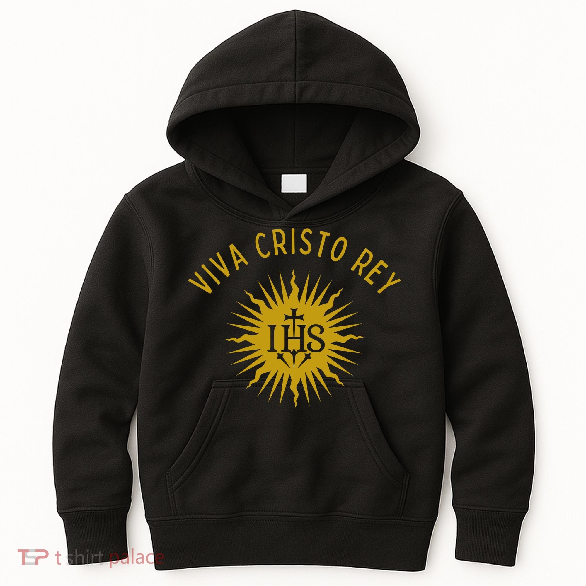 Viva Cristo Rey Roman Catholic Kids Hoodie