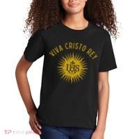 Viva Cristo Rey Roman Catholic Kids T-Shirt thumb 2
