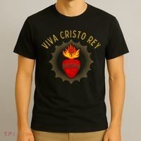 Viva Cristo Rey Roman Catholic T-Shirt thumb 3