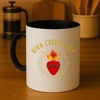 Viva Cristo Rey Roman Catholic Coffee Mug thumb 4