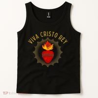 Viva Cristo Rey Roman Catholic Tank Top thumb 2