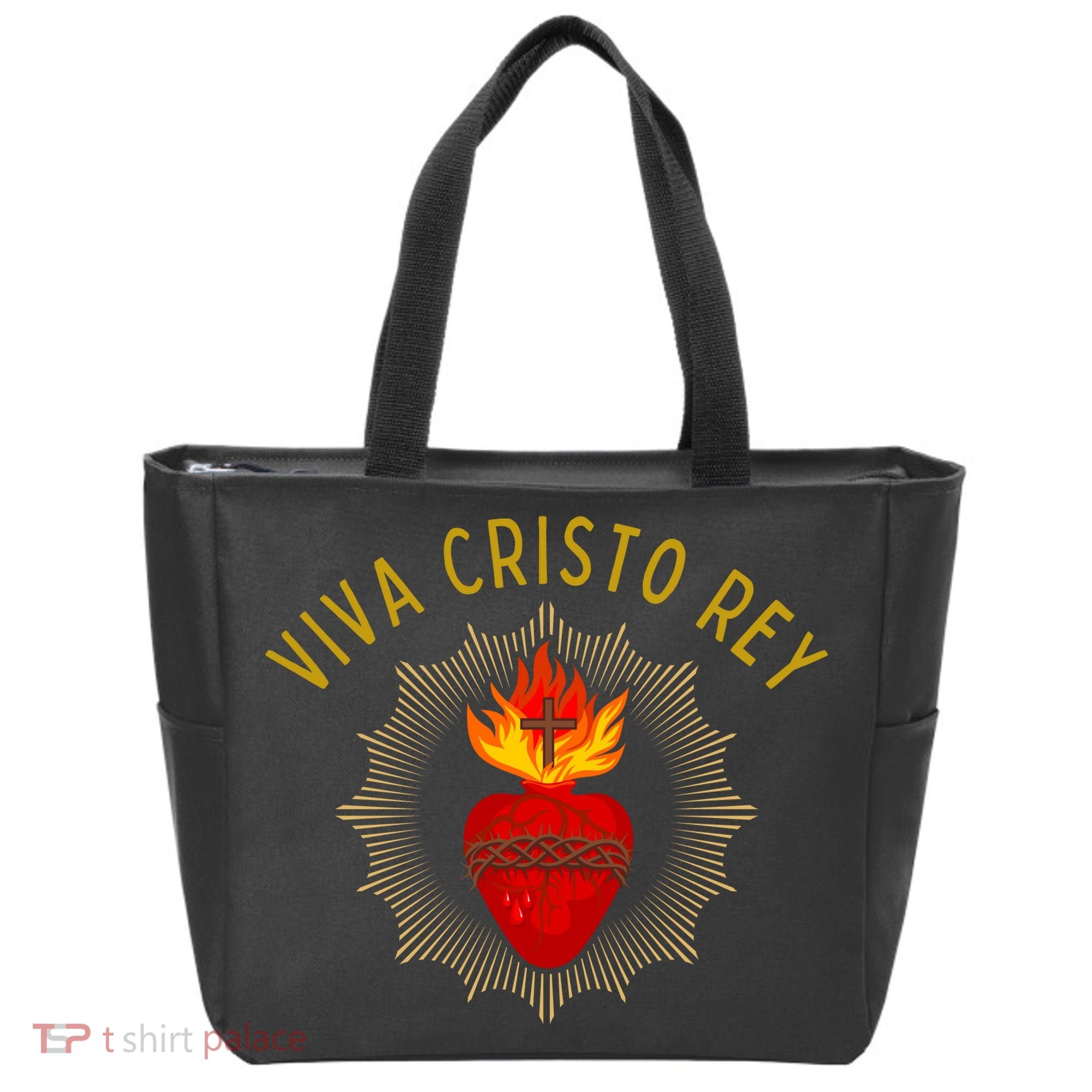 Viva Cristo Rey Roman Catholic Tote Bag