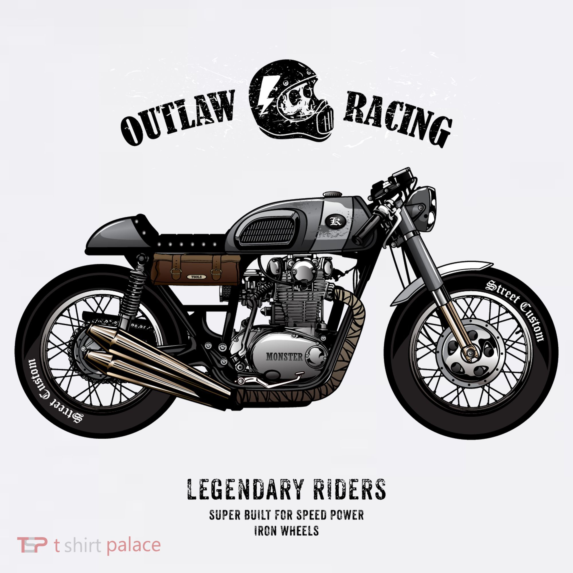 Vintage Cafe Racer Poster T-Shirt