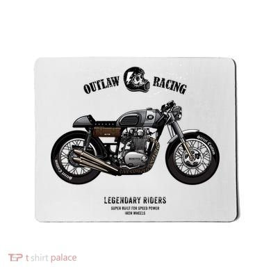 Vintage Cafe Racer Poster Mousepad