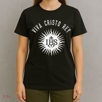 Viva Cristo Rey Catholic Christian Bible Verse Religious T-Shirt thumb 4