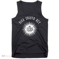 Viva Cristo Rey Catholic Christian Bible Verse Religious Tank Top thumb 0