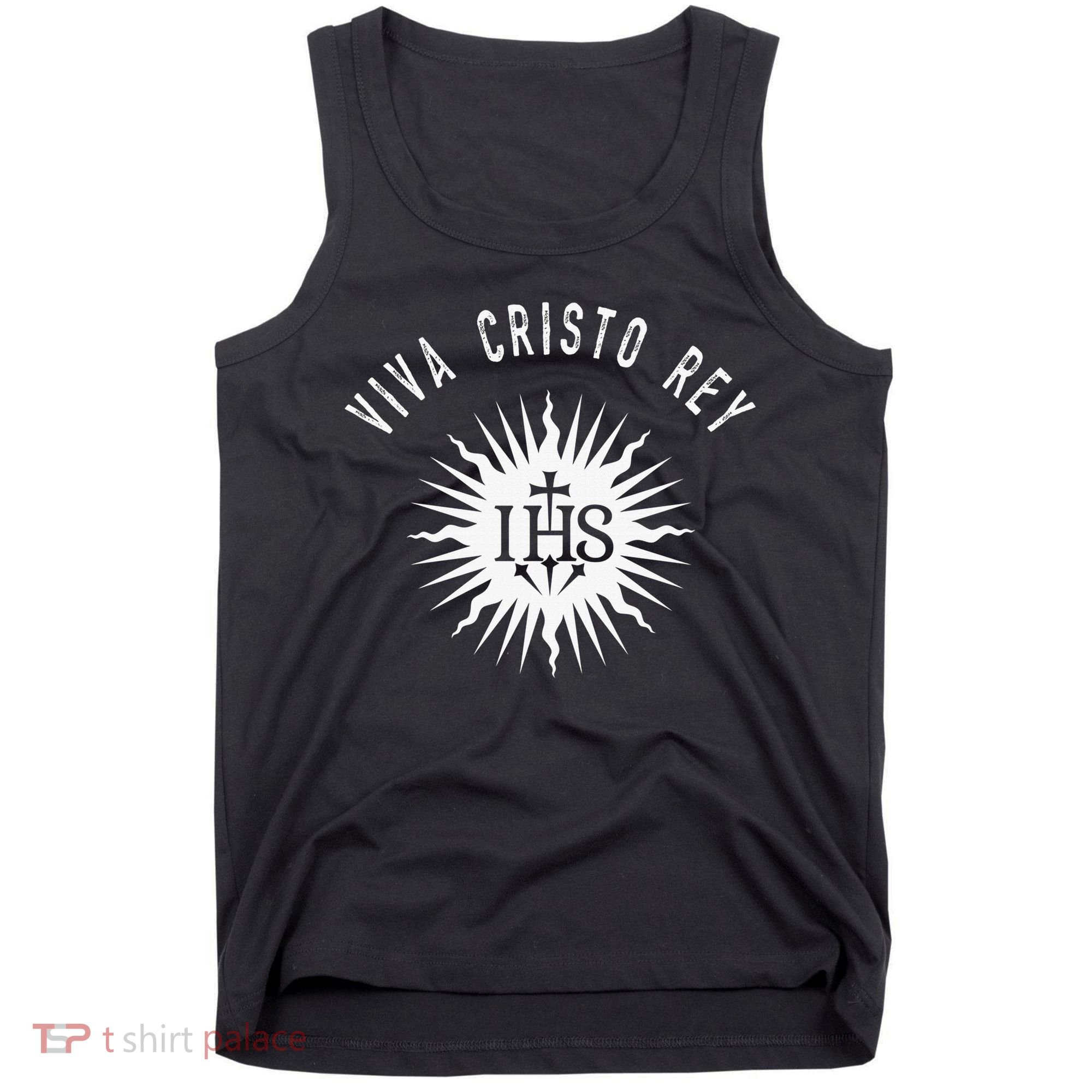 Viva Cristo Rey Catholic Christian Bible Verse Religious Tank Top
