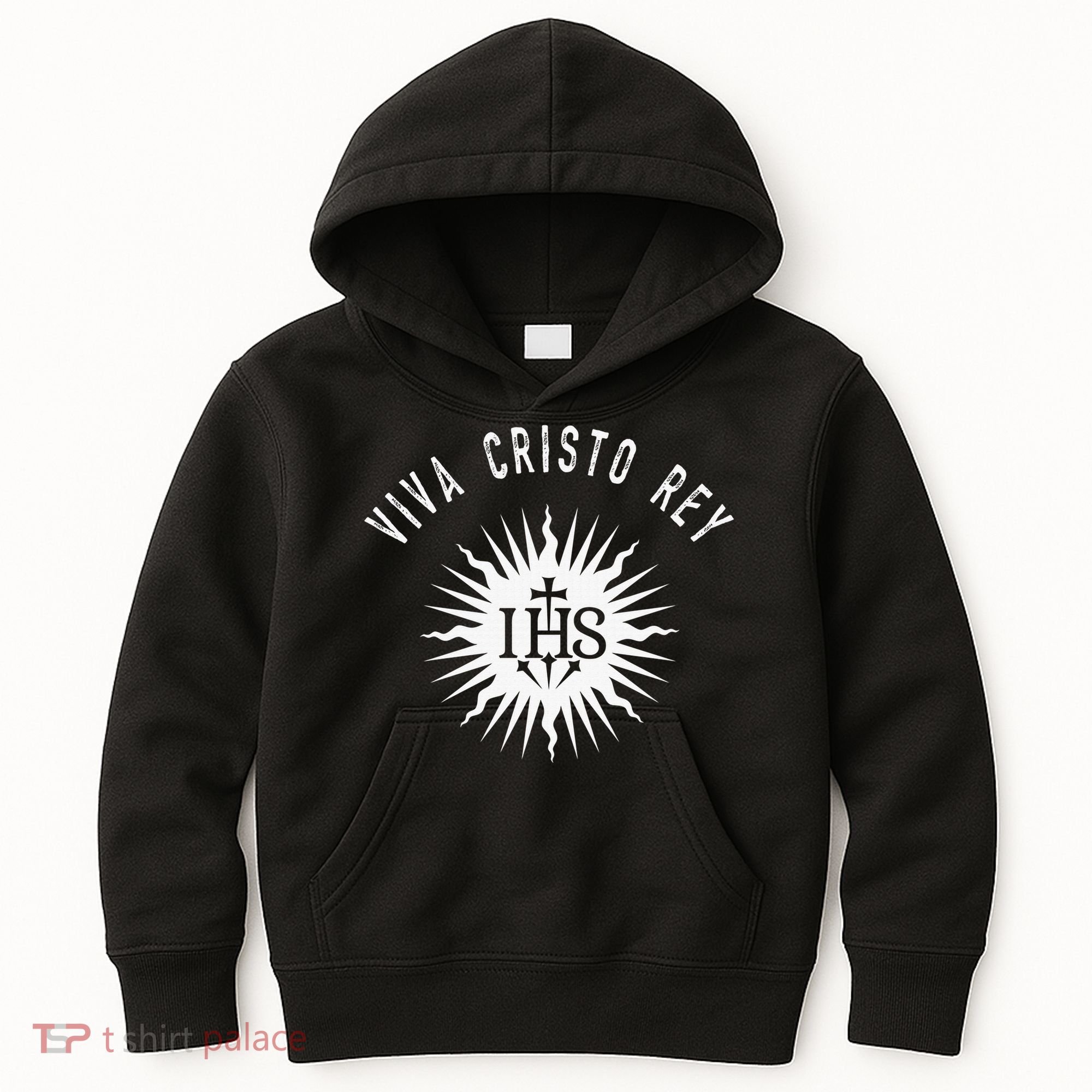Viva Cristo Rey Catholic Christian Bible Verse Religious Kids Hoodie
