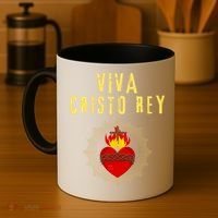 Viva Cristo Rey Roman Catholic Gift Coffee Mug thumb 4