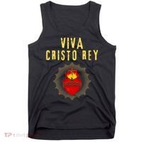 Viva Cristo Rey Roman Catholic Gift Tank Top thumb 0