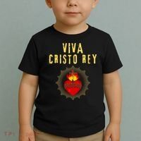 Viva Cristo Rey Roman Catholic Gift Toddler T-Shirt thumb 2