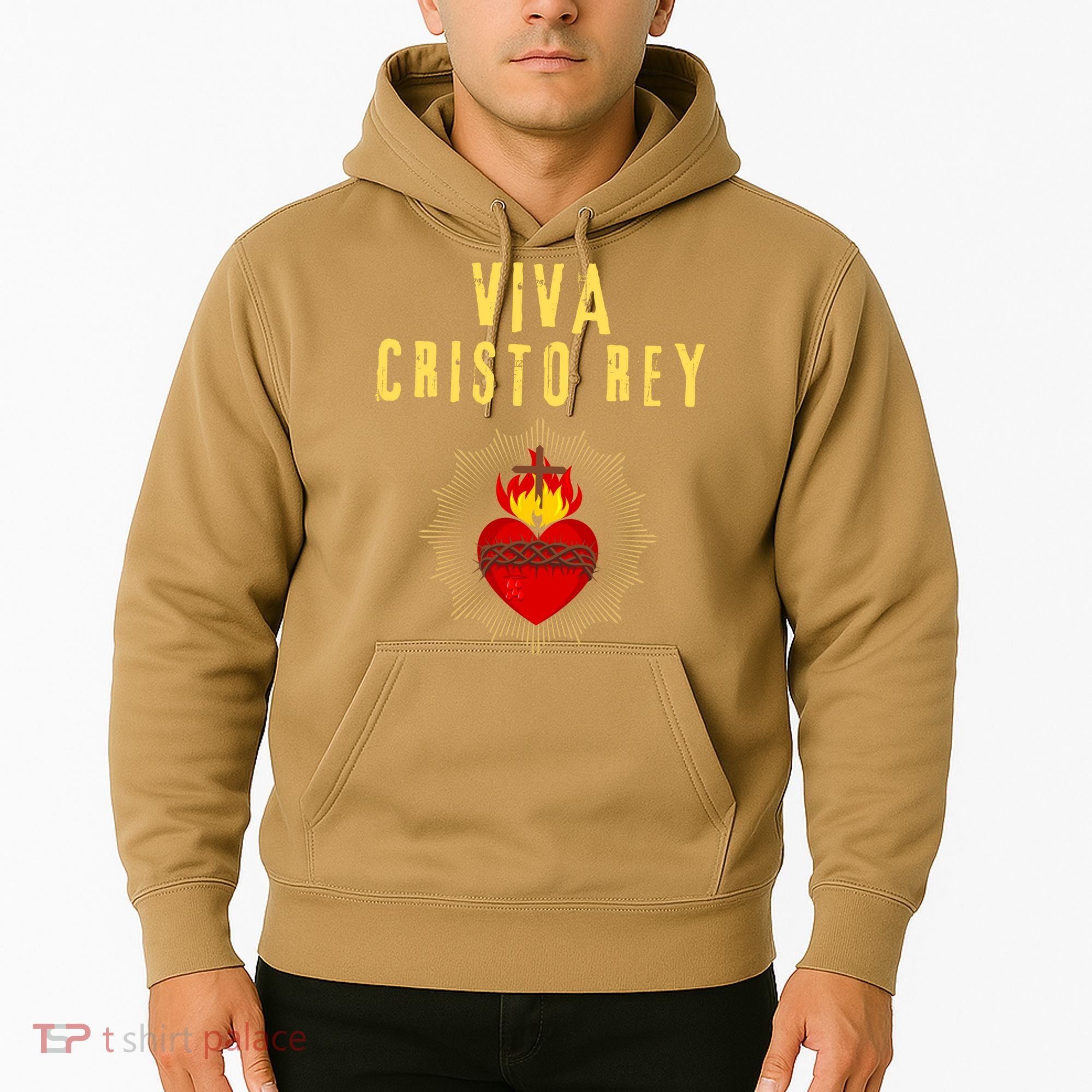 Viva Cristo Rey Roman Catholic Gift Hoodie