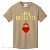 Viva Cristo Rey Roman Catholic Gift Kids T-Shirt thumb 0