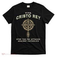 Viva Cristo Rey Roman Catholic Religious Freedom T-Shirt thumb 0