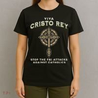 Viva Cristo Rey Roman Catholic Religious Freedom T-Shirt thumb 4