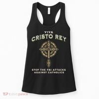 Viva Cristo Rey Roman Catholic Religious Freedom Women's Tank Top thumb 0