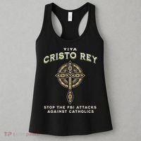 Viva Cristo Rey Roman Catholic Religious Freedom Women's Tank Top thumb 3