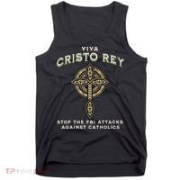 Viva Cristo Rey Roman Catholic Religious Freedom Tank Top thumb 0