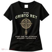 Viva Cristo Rey Roman Catholic Religious Freedom Women's T-Shirt thumb 0