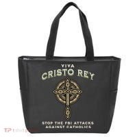 Viva Cristo Rey Roman Catholic Religious Freedom Tote Bag thumb 0