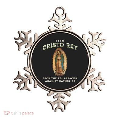 Viva Cristo Rey Roman Catholic Religious Freedom Ornament