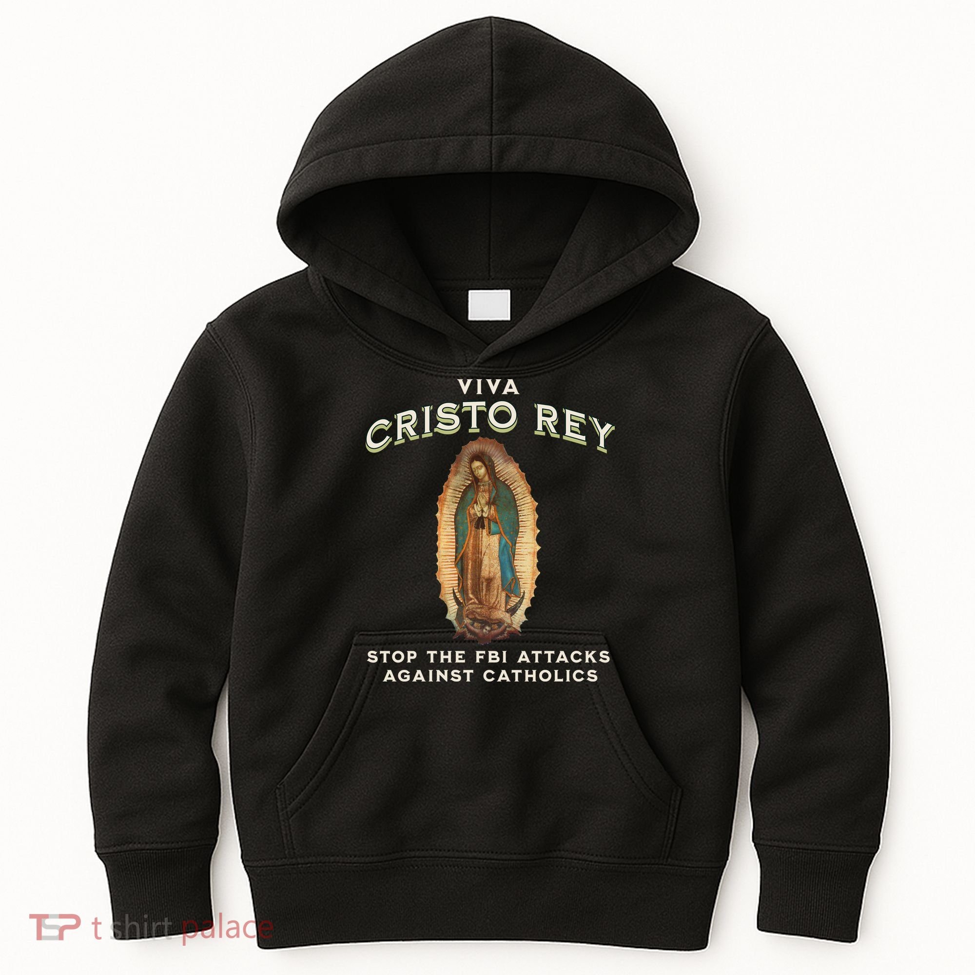 Viva Cristo Rey Roman Catholic Religious Freedom Kids Hoodie