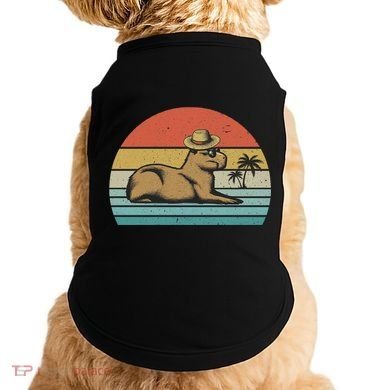 Vintage Capybara Retro Capybara Doggie Tank