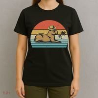 Vintage Capybara Retro Capybara T-Shirt thumb 4