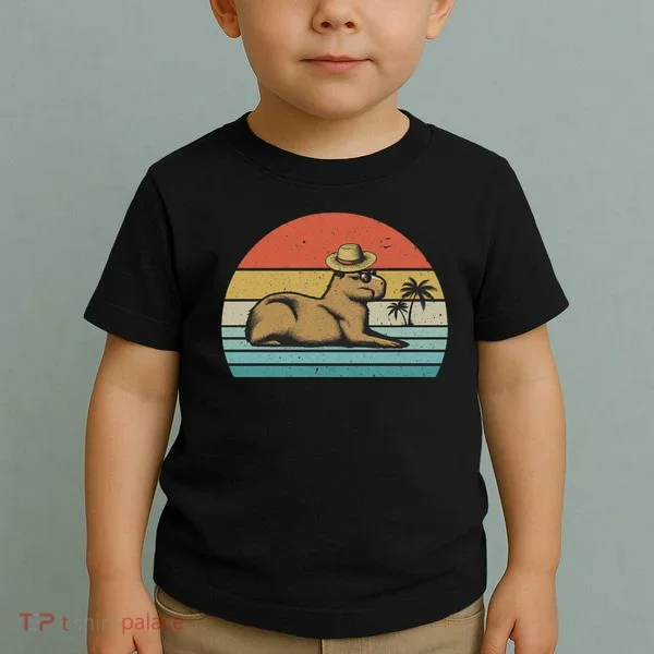 Vintage Capybara Retro Capybara Toddler T-Shirt