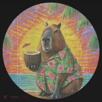 Vintage Capybara Retro Capybara T-Shirt thumb 7