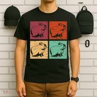 Vintage Capybara Rodent Animals Vintage Capybaras Capybara  T-Shirt thumb 6