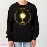 Viva Cristo Rey Catholic Cristeros Gift Women's Sweatshirt thumb 0
