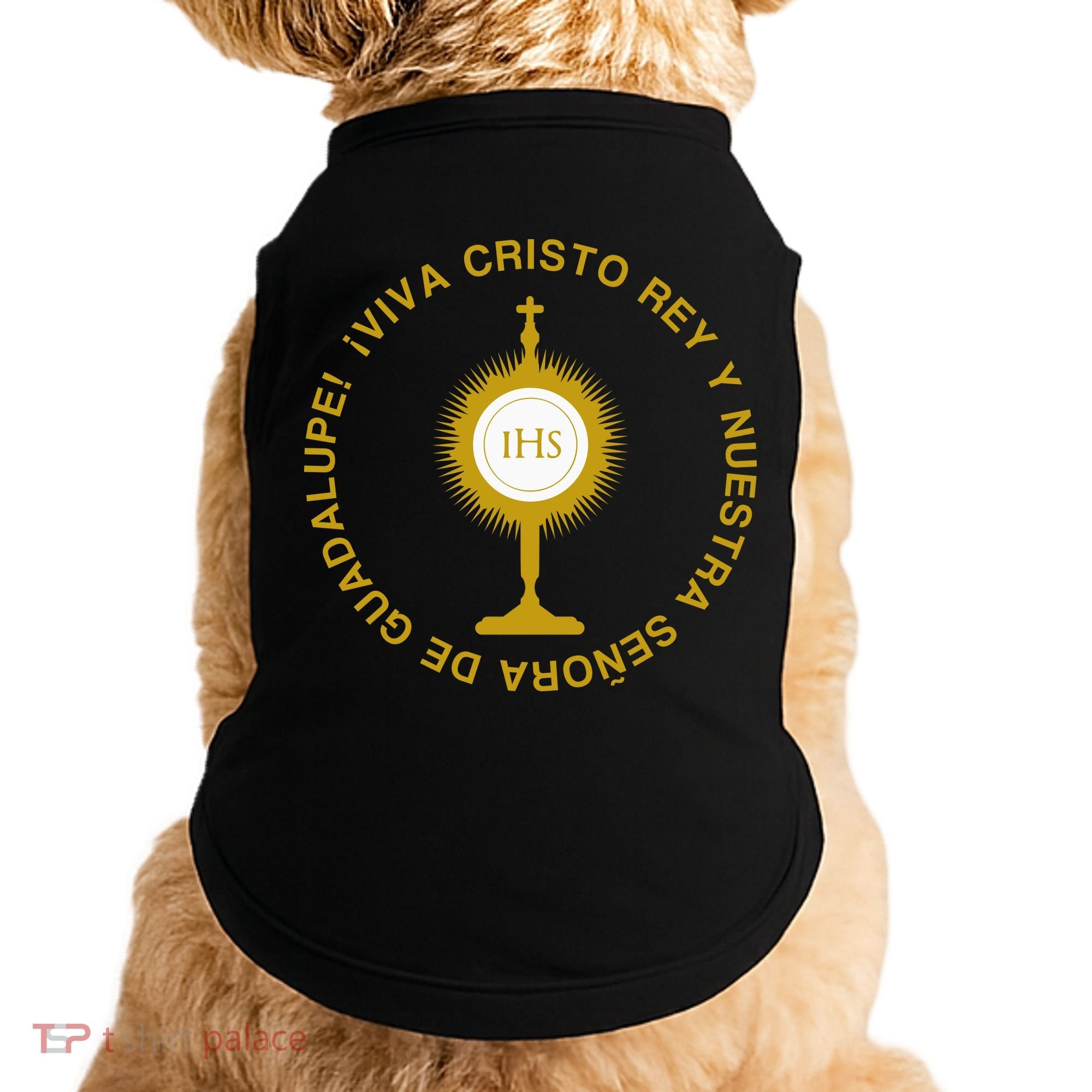 Viva Cristo Rey Catholic Cristeros Gift Doggie Tank