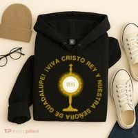 Viva Cristo Rey Catholic Cristeros Gift Hoodie thumb 4