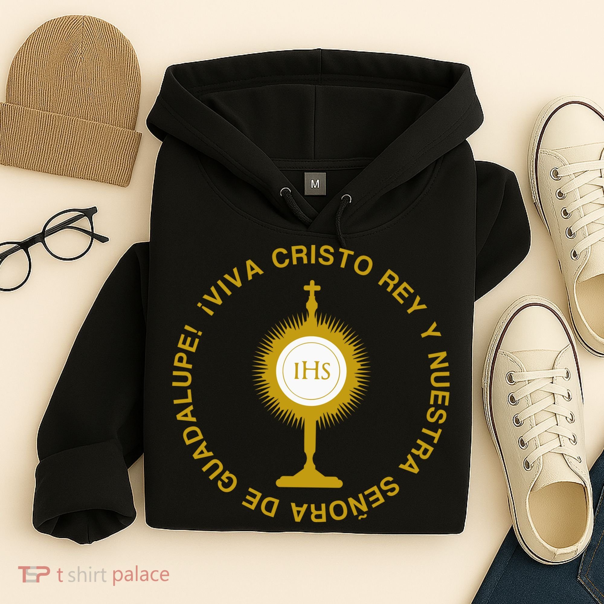 Viva Cristo Rey Catholic Cristeros Gift Hoodie