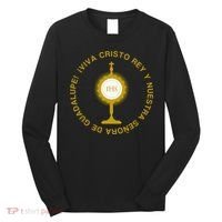 Viva Cristo Rey Catholic Cristeros Gift Long Sleeve Shirt thumb 0