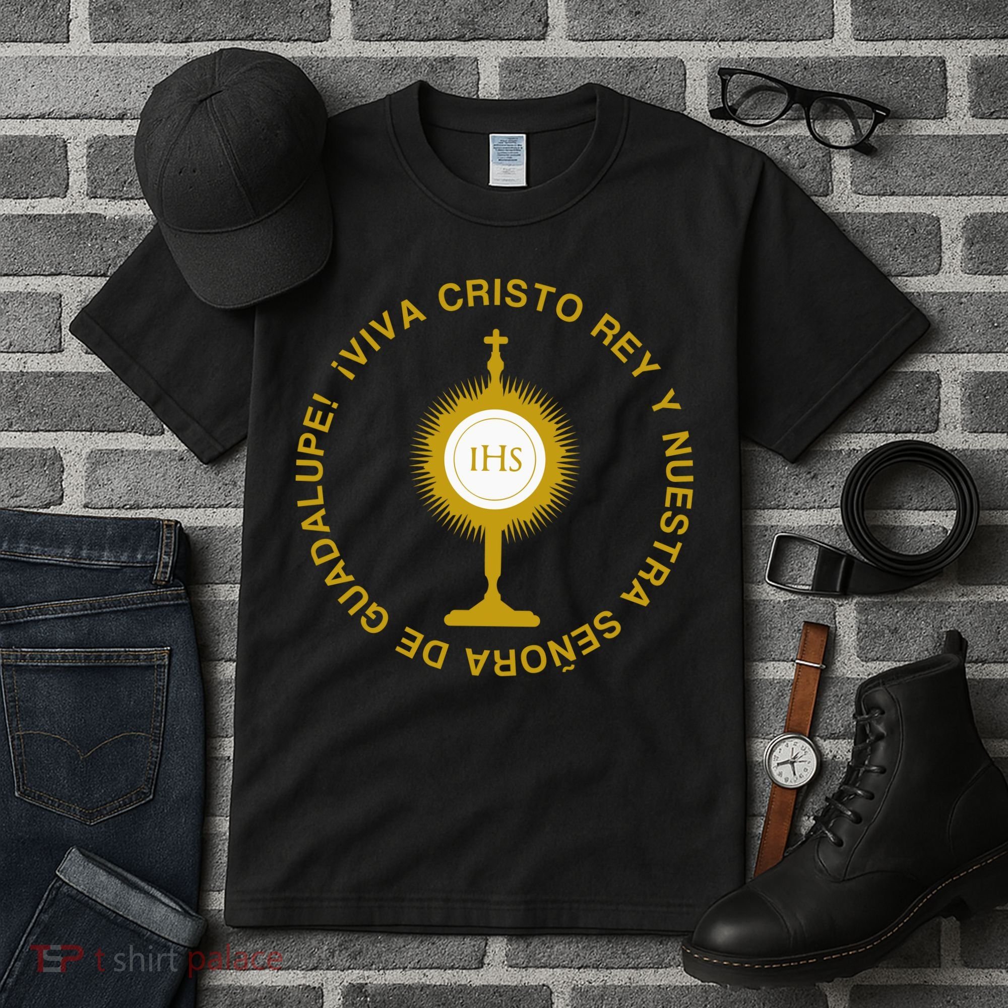 Viva Cristo Rey Catholic Cristeros Gift Tall T-Shirt