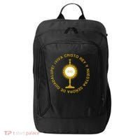 Viva Cristo Rey Catholic Cristeros Gift City Backpack thumb 0
