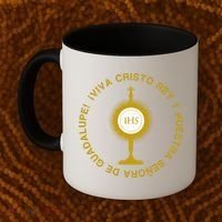 Viva Cristo Rey Catholic Cristeros Gift Coffee Mug thumb 2