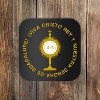 Viva Cristo Rey Catholic Cristeros Gift Coaster thumb 0