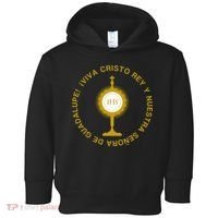 Viva Cristo Rey Catholic Cristeros Gift Toddler Hoodie thumb 0