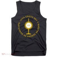 Viva Cristo Rey Catholic Cristeros Gift Tank Top thumb 0