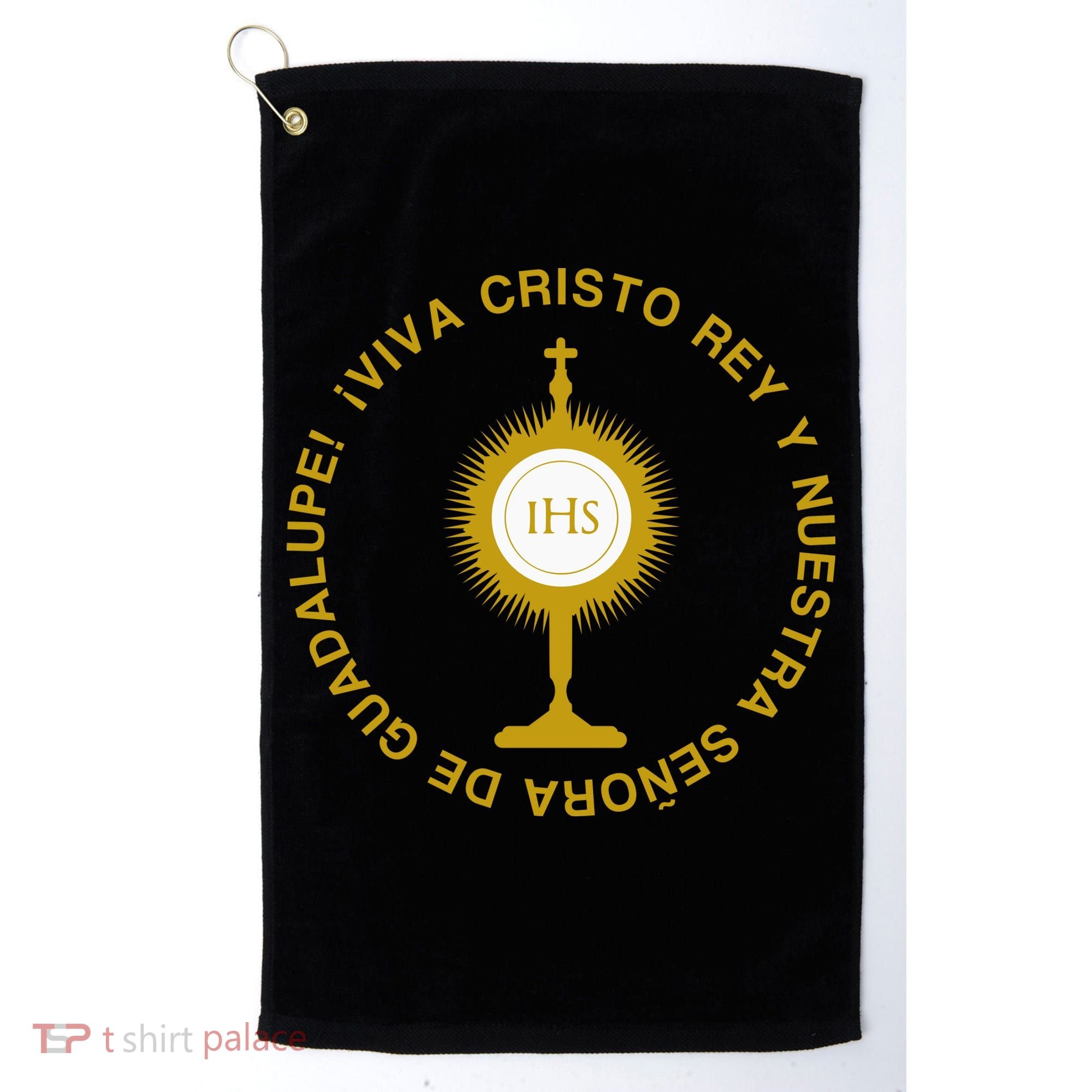 Viva Cristo Rey Catholic Cristeros Gift Golf Towel