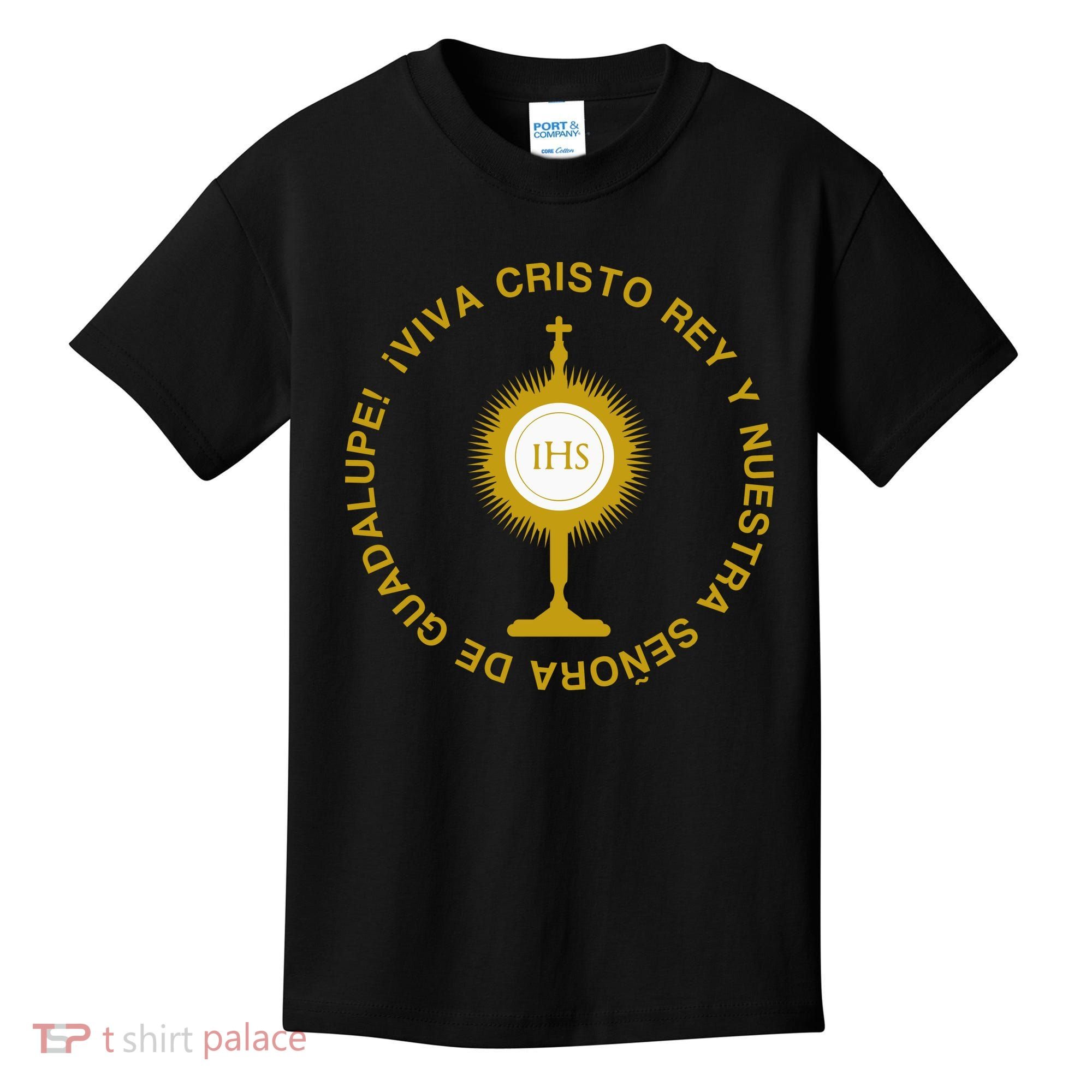 Viva Cristo Rey Catholic Cristeros Gift Kids T-Shirt