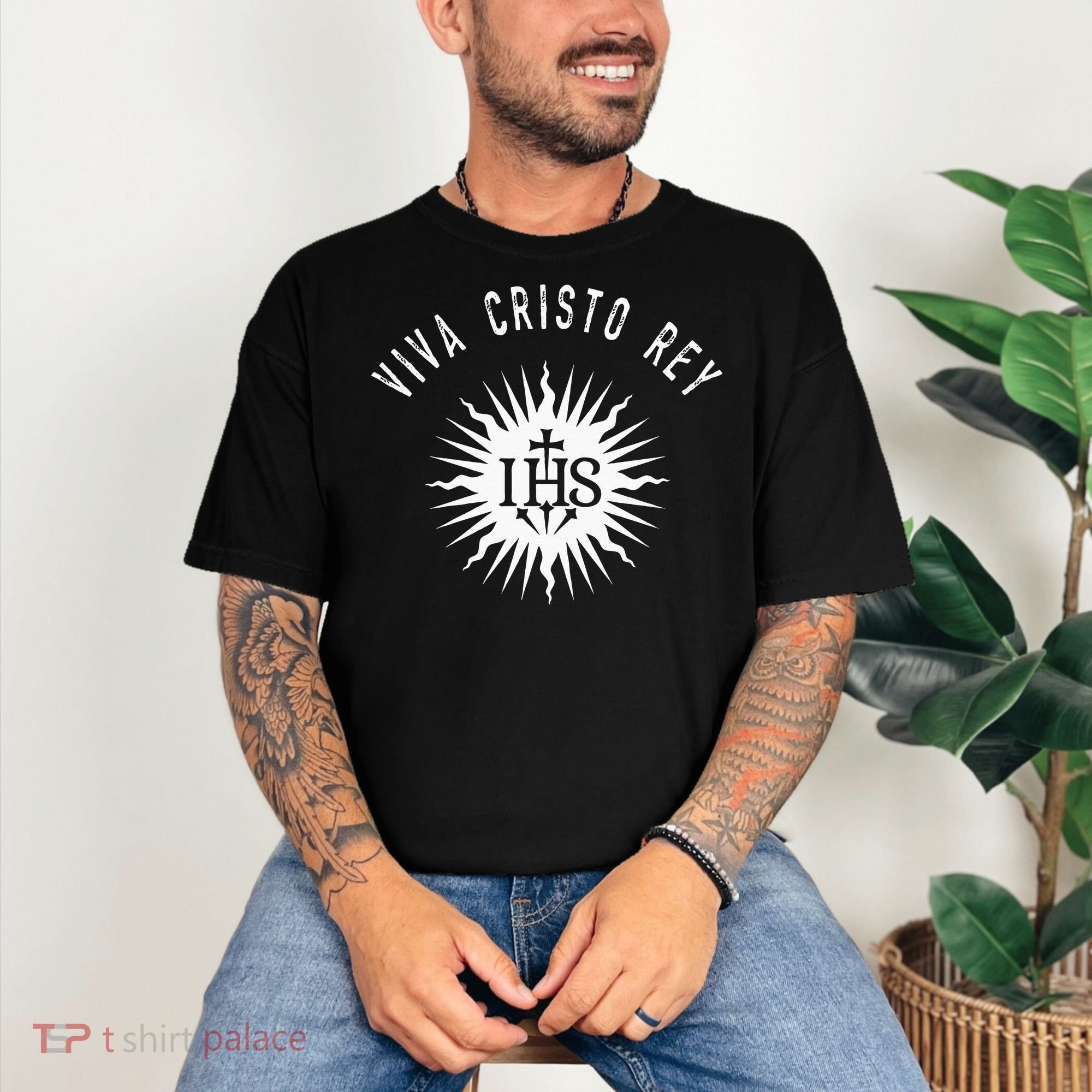 Viva Cristo Rey Roman Catholic Cristeros Comfort Colors T-Shirt