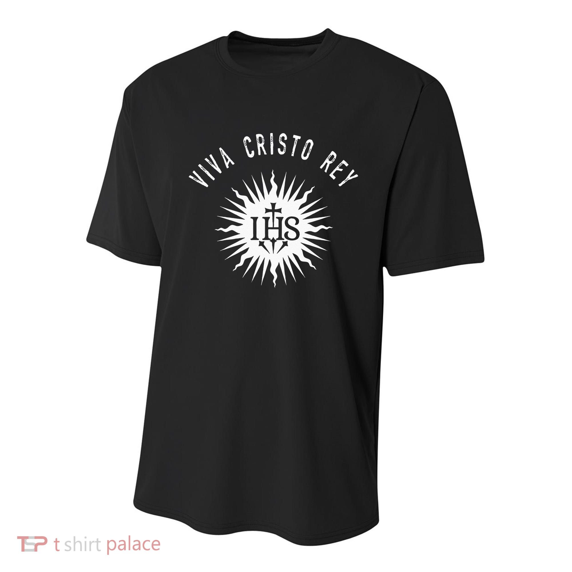 Viva Cristo Rey Roman Catholic Cristeros Youth Performance Sprint T-Shirt