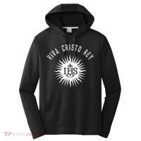 Viva Cristo Rey Roman Catholic Cristeros Performance Fleece Hoodie thumb 0