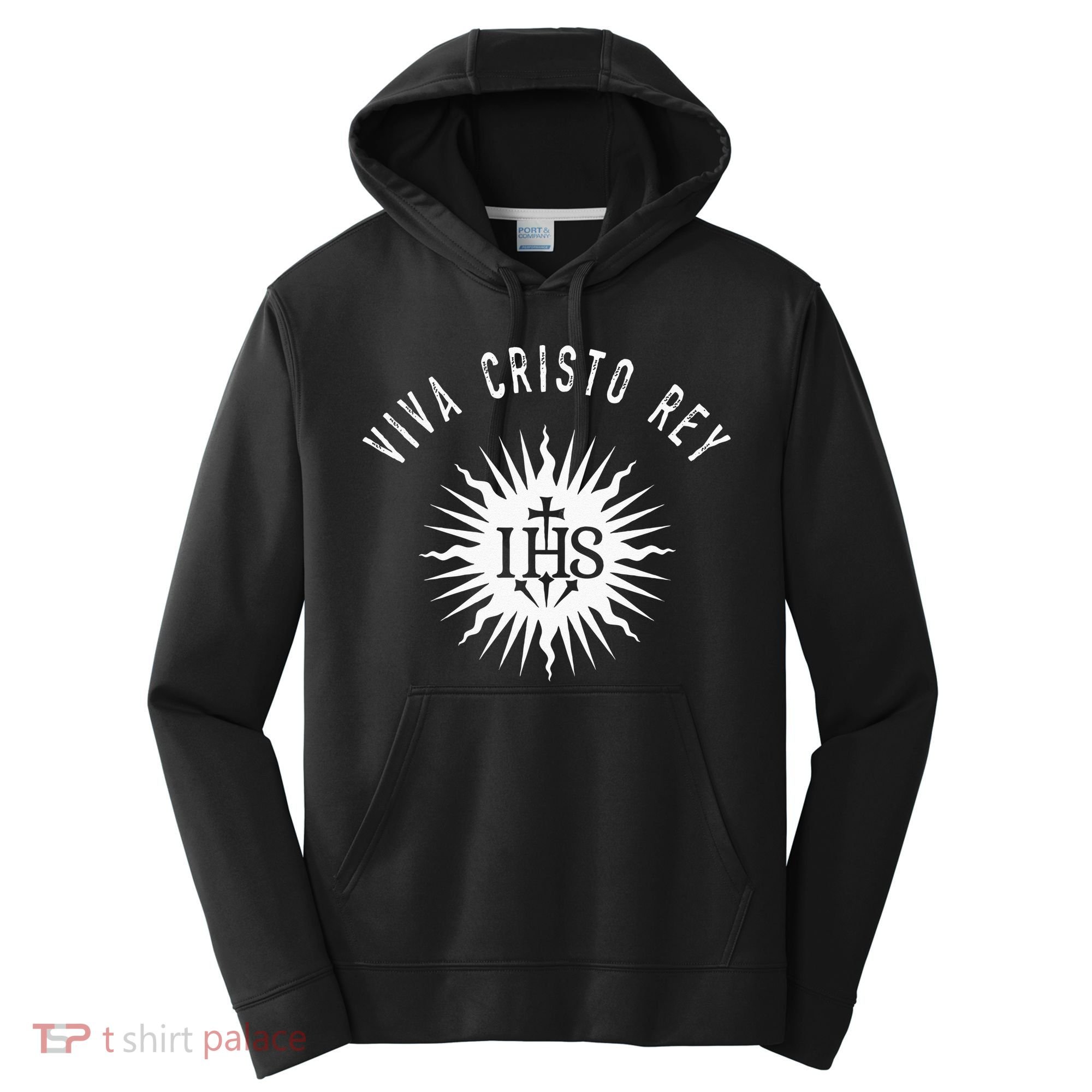 Viva Cristo Rey Roman Catholic Cristeros Performance Fleece Hoodie