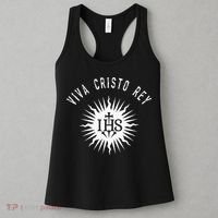 Viva Cristo Rey Roman Catholic Cristeros Women's Tank Top thumb 3
